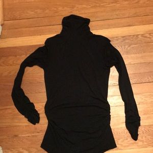 Black Tissue Turtleneck